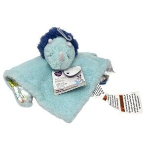 Parents Choice Triceratops Dinosaur Lovey Plush Blue Security Blanket Buddy NEW